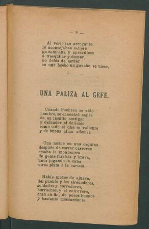 Una paliza al gefe