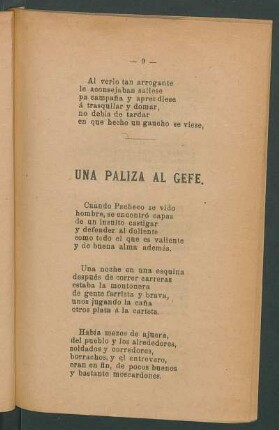 Una paliza al gefe