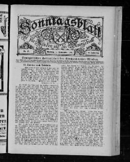 Sonntagsblatt für Minden und das Wesergebiet : evangelisches Heimatblatt der Kirchenkreise Minden und Vlotho