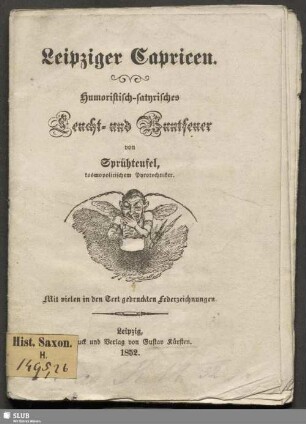 Leipziger Capricen : humoristisch-satyrisches Leucht- und Buntfeuer
