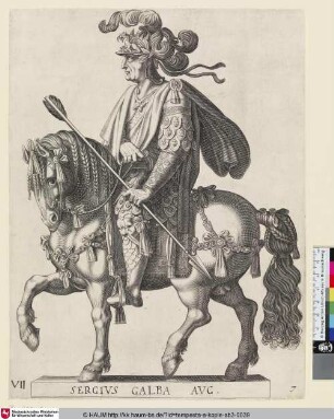 SERGIVS GALBA AVG [Galba zu Pferde; Emperor Galba on Horseback]
