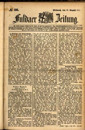 Ausgabe vom Mittwoch, den 17. August 1881.