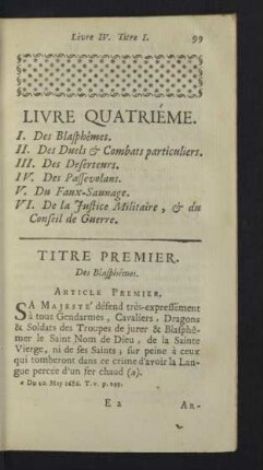 Livre quatriéme.