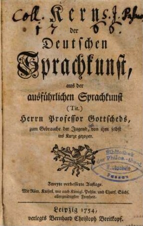 Kern der deutschen Sprachkunst