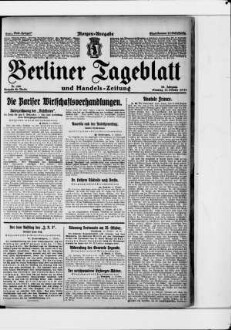 Berliner Tageblatt und Handels-Zeitung, Morgen-Ausgabe