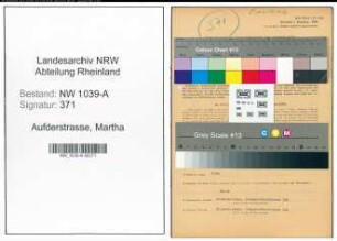 Entnazifizierung Martha Aufderstrasse , geb. 20.01.1914 (Sekretaerin)
