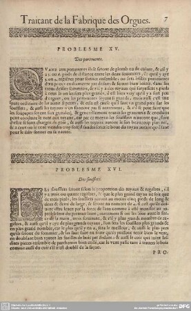 PROBLESME XVI. Des soufflets.
