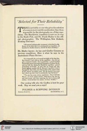 Folmer & Schwing Division, Eastman Kodak Co. [Graflex Cameras]