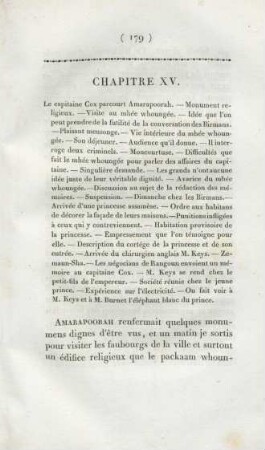 Chapitre XV. Le capitaine Cox parcourt Amarapoorah ...