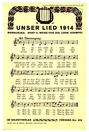 Unser Lied 1914