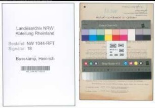 Entnazifizierung Heinrich Busskamp , geb. 05.04.1898 (Gutsverwalter)