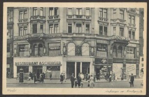 Ansichtskarte Erdgeschoss des „Aschinger-Hauses“, Oranienstraße 145-146 [2/2]