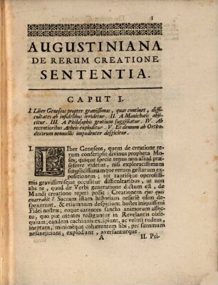 Augustiniana sententia de rerum creatione