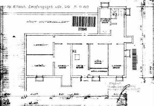 Altbach: Empfangsgebäude Untergeschoß