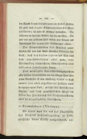 7. Krampfadern (Varices.)