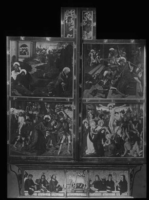 Blaubeuren, Hochaltar, Außenflügel (Werktagsseite), Szenen aus der Leidensgeschichte Christi, ehem. Benediktiner-Klosterkirche und andere Künstler (Ulmer Schule); Strigel, Bernhard