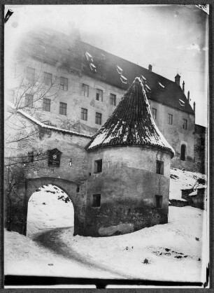Füssen, am Torwächterhaus des Hohen Schlosses
