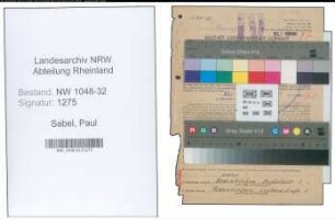Entnazifizierung Paul Sabel , geb. 02.08.1905 (Beamter)