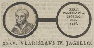 Bildnis von Vladislavs IV. Jagello, König von Polen