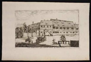 Das Stadt Thor der Vorstadt Wehrd bej Nürnb. A. 1708. - Nürnberg-Wöhrd, Stadttor