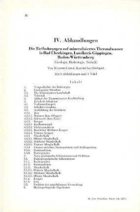 Die Tiefbohrungen auf mineralisiertes Thermalwasser in Bad Überkingen, Landkreis Göppingen, Baden-Württemberg