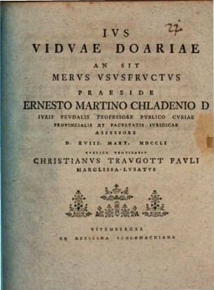 Ivs vidvae doariae an sit mervs vsvs frvctvs