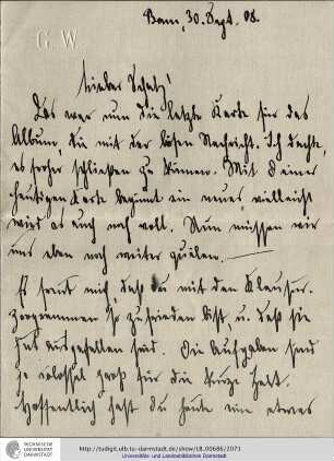 Brief vom 30.09.1908