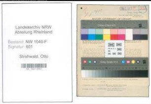 Entnazifizierung Otto Strohwald , geb. 19.01.1906 (Zollbeamter)