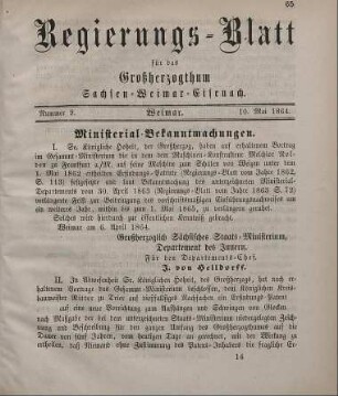 Nr. 9 : 10. Mai 1864
