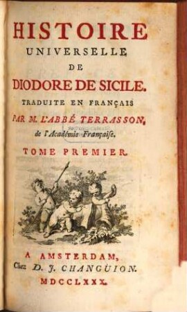 Histoire Universelle De Diodore De Sicile, 1