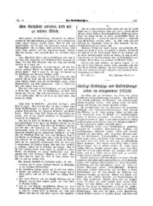Geistige Volkspflege und Volksbildungsarbeit im Kriegswinter 1915/16