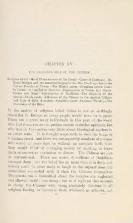 Chapter XV. The religious side of the Chinese