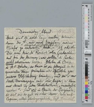 Brief an Ida Dehmel