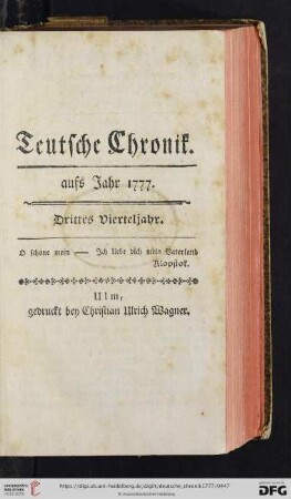 Drittes Vierteljahr