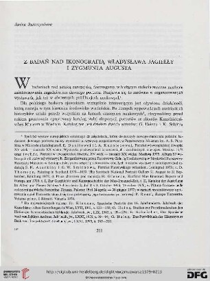 23: Z badań nad ikonografią Władysława Jagiełły i Zygmunta Augusta