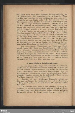 11. Verschiedene Arbeitsmethoden
