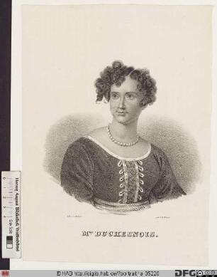 Bildnis Catherine-Joséphine Rufuin (od. Rafin) Duchesnois, genannt Mlle. D.