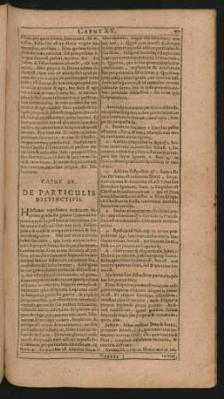 Caput XV. De Particulis Distinctivis.