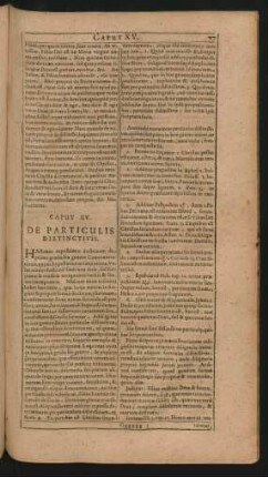 Caput XV. De Particulis Distinctivis.