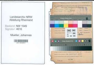 Entnazifizierung Johannes Mueller , geb. 27.05.1894 (Verwaltungsangestellter)