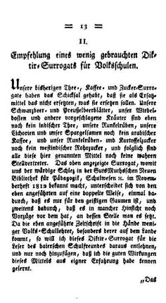 Empfehlung eines wenig gebrauchten Diktir-Surrogats für Volksschulen