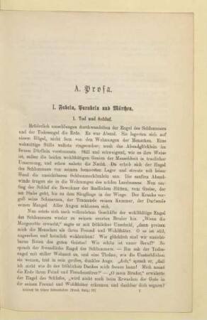 I. Fabeln, Parabeln und Märchen