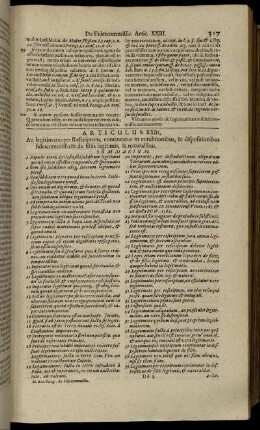 Articulus XXIII.