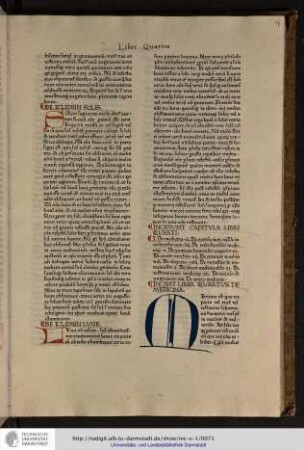 Incipit liber quartus de medicina.