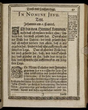 [Die Vierdte Christliche Trost- und Leichpredigt.]