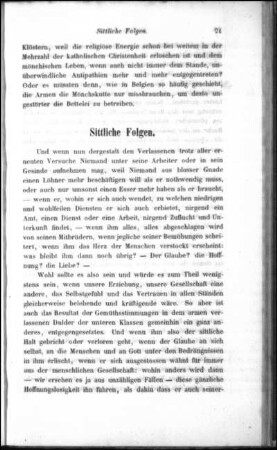 Sittliche Folgen.