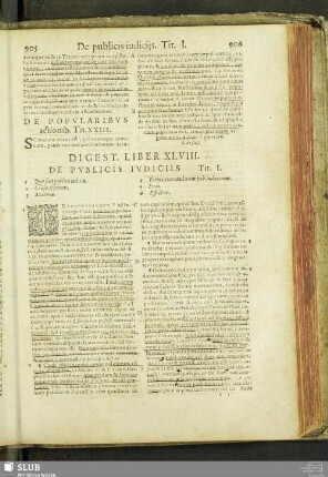 Digest. liber XLVIII. de publicis iudiciis