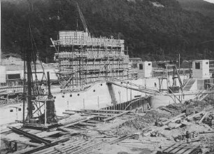 Schleusenbaustelle Neckargemünd