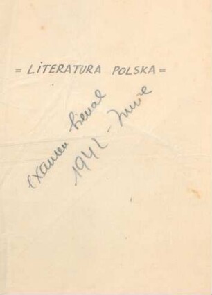 1-54, LITERATURA POLSKA