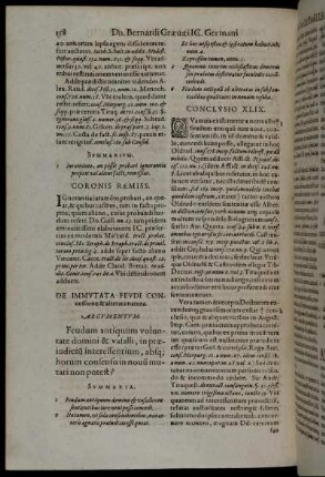 De Immutata Feudi Concessione & alterata natura.